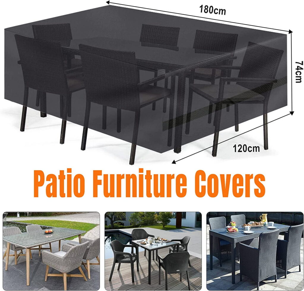 Patio furniture cover, garden furniture cover, table cover,